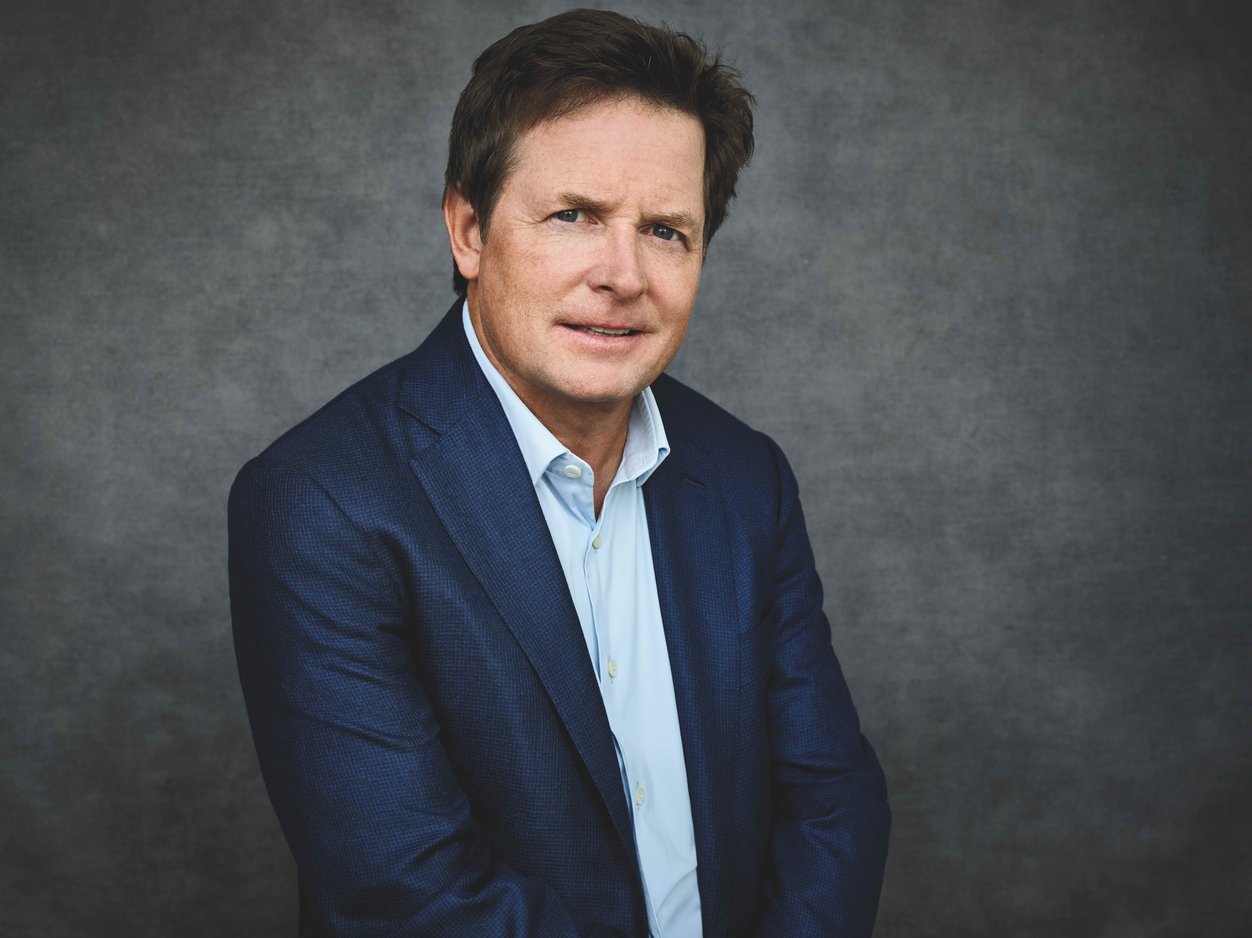 Portrait of Michael J. Fox.