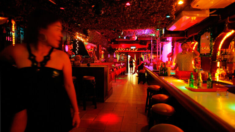 A bar near the business district in Bangkok, the capital of Thailand, where the government partners with marginalized groups in red-light districts to to deliver HIV preventative care and life-saving treatments.
