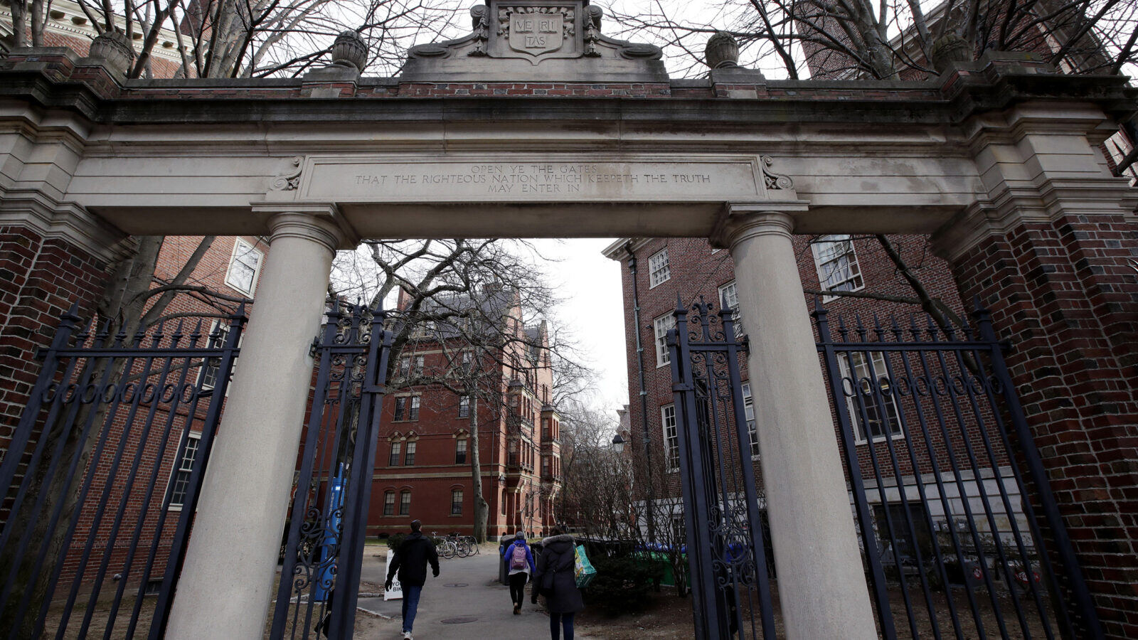 Campus gates at Harvard University