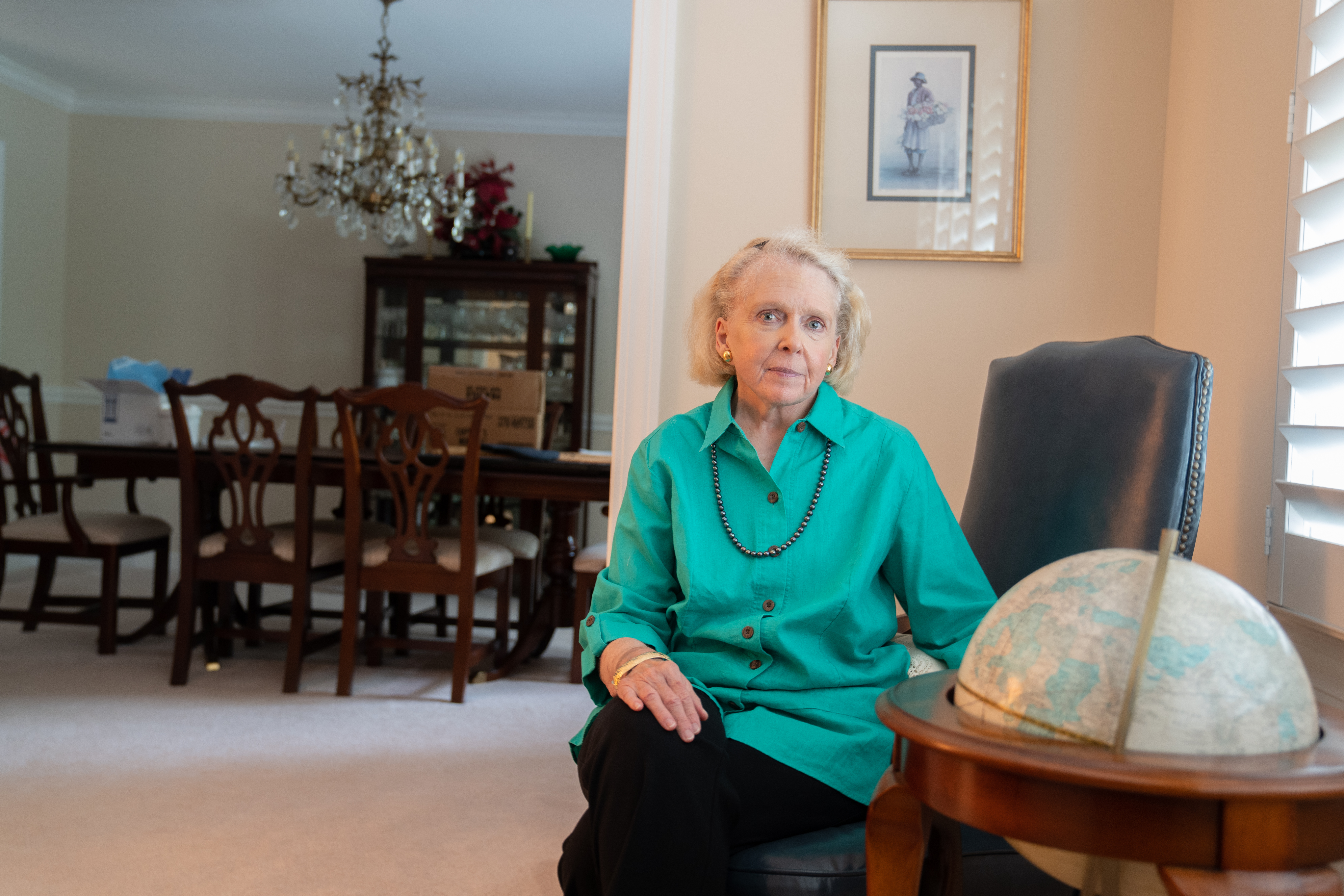 Portrait of Margaret Gamble in her home