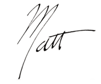 matt signature