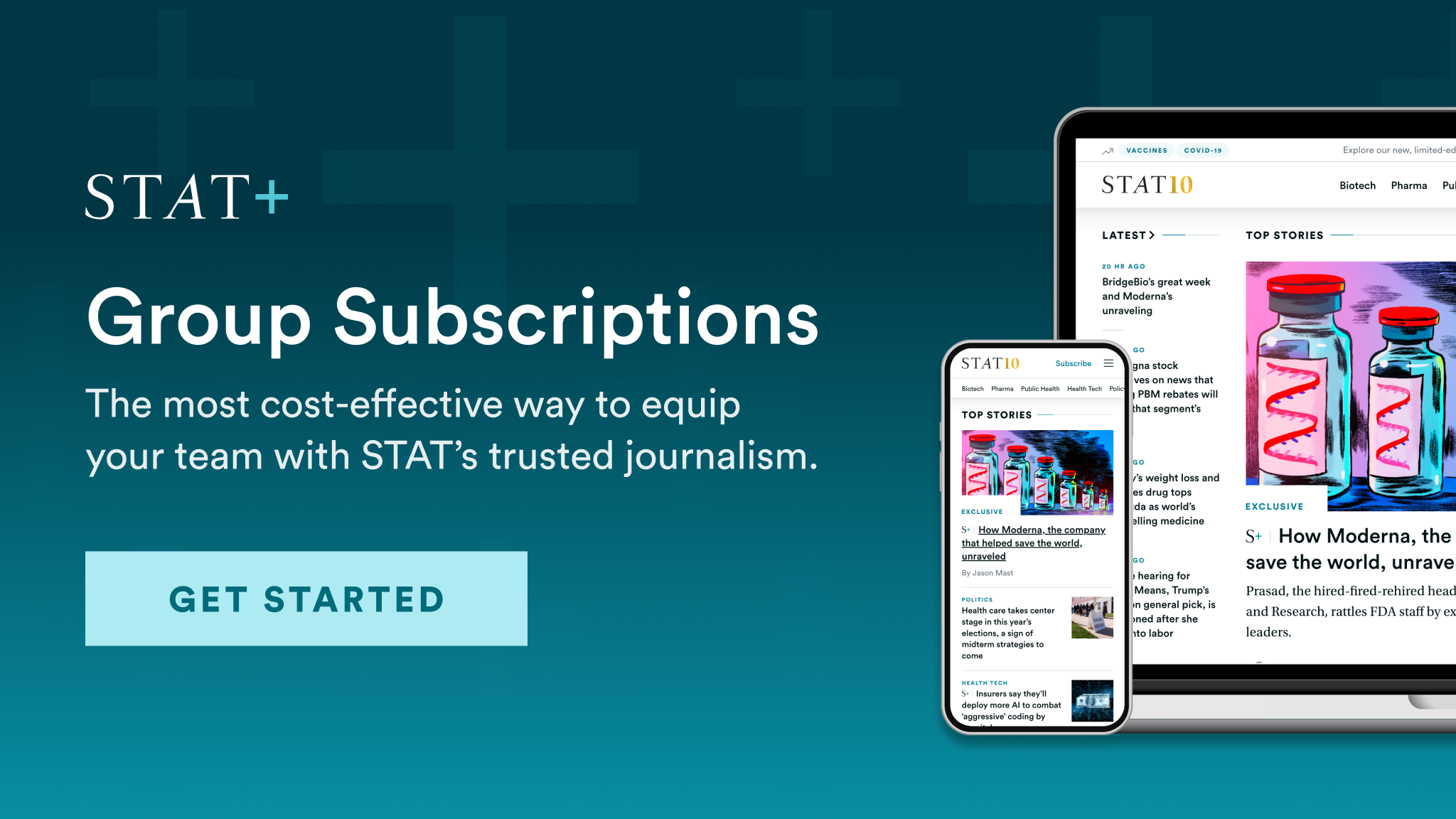 Save big on a STAT+ group subscription